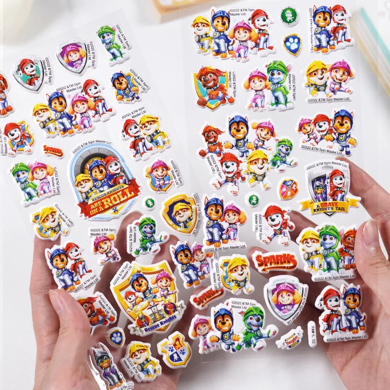 1PCS Cute Bubble 3D PAW Patrol Cartoon Sticker Decoration Suitcase Scrapbooking Phone Laptop Stationery Kid\'s Toy Sticker