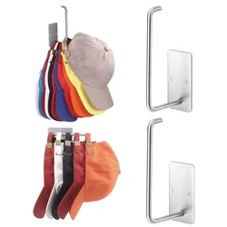 No Punching Baseball Cap Hat Rack Wall Mounted Casual Hat Clothing Jewelry Storage Hook Bathroom Kitchen Bedroom Storage Rack