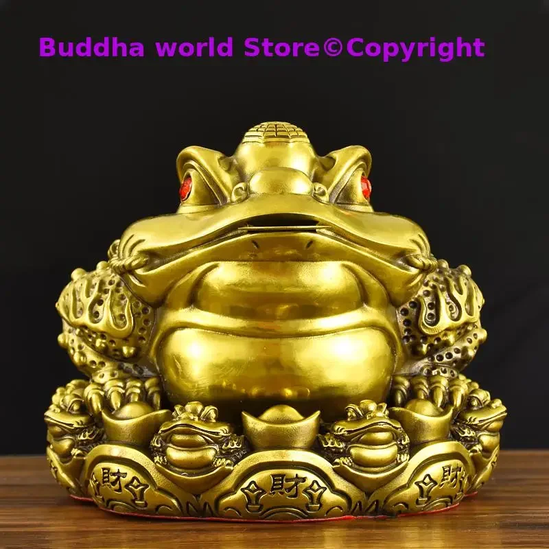 Southeast Asia Business booming Bring wealth money GOOD LUCK HOME SHOP Company Wealth ZHAO CAI JIN CHAN mascot statue