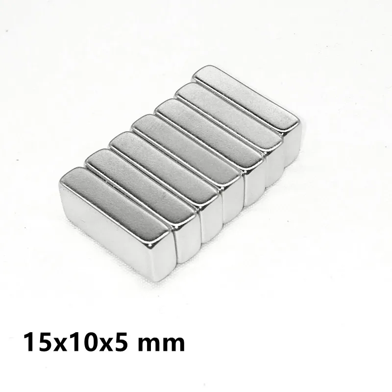 5/10/20/50/100PCS 15x10x5 mm Cuboid Block Magnet 15X10mm Neodymium Magnet 15x10x5mm Permanent NdFeB Super Magnets 15*10*5