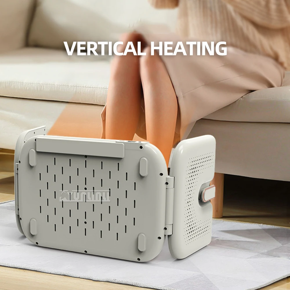 Household Electric Foot Warmer Intelligent Constant Foot Warmer Folding Massage Heater for Office Home Use