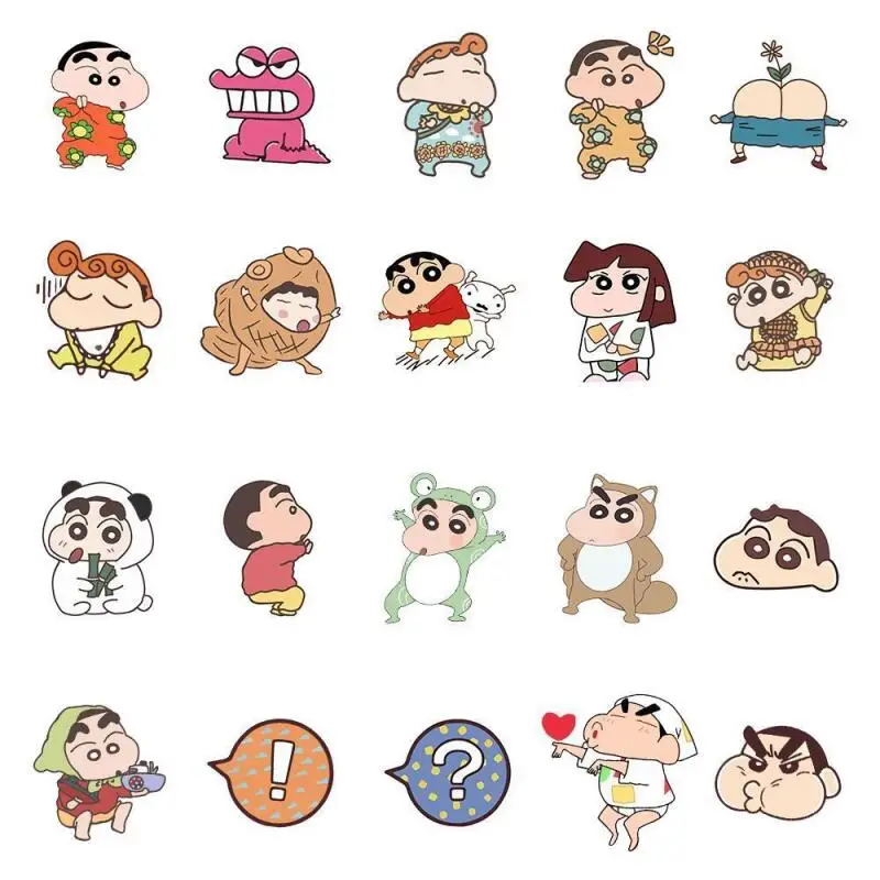 มินิโซ คราโยน ชินจังสติกเกอร์คาวาอิการ์ตูน Diykt มือถือบัญชีตกแต่งถ้วยน้ำสติกเกอร์ชุดสร้างสรรค์เด็กของขวัญ