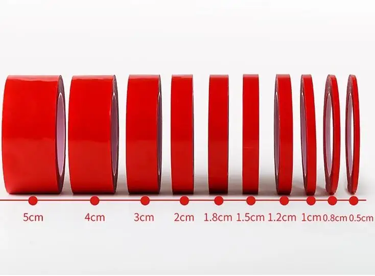 3M 5mm 6mm 8mm 10mm 12mm 15mm Double Sided Adhesive Super Strong Transparent Acrylic Foam Adhesive Tape No Traces Sticker
