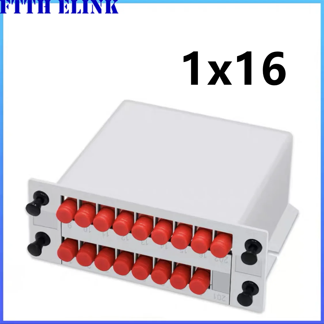 FC fiber splitter 5pcs SM LGX box 1*2 1*4 GEPON FTTH FC UPC 1*8 1*16 singlemode PLC optical fiber coupler Cassette Telecom GPON