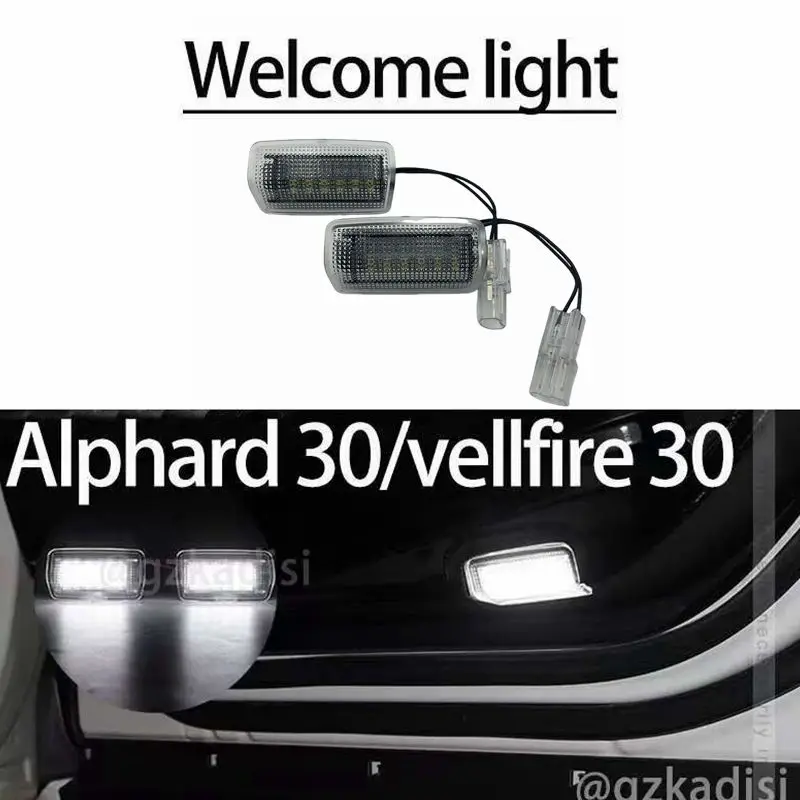 

2 шт. приветственный свет алфара 30/лагоfire 30 (2015-2022) AGH30 ANH30 освещение двери автомобиля светодиодный светильник двери автомобиля