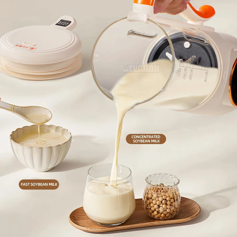 Máquina de leche de soja de 1400ml, exprimidor eléctrico, licuadora, licuadora de alimentos, calefacción automática, fabricante de leche de soja
