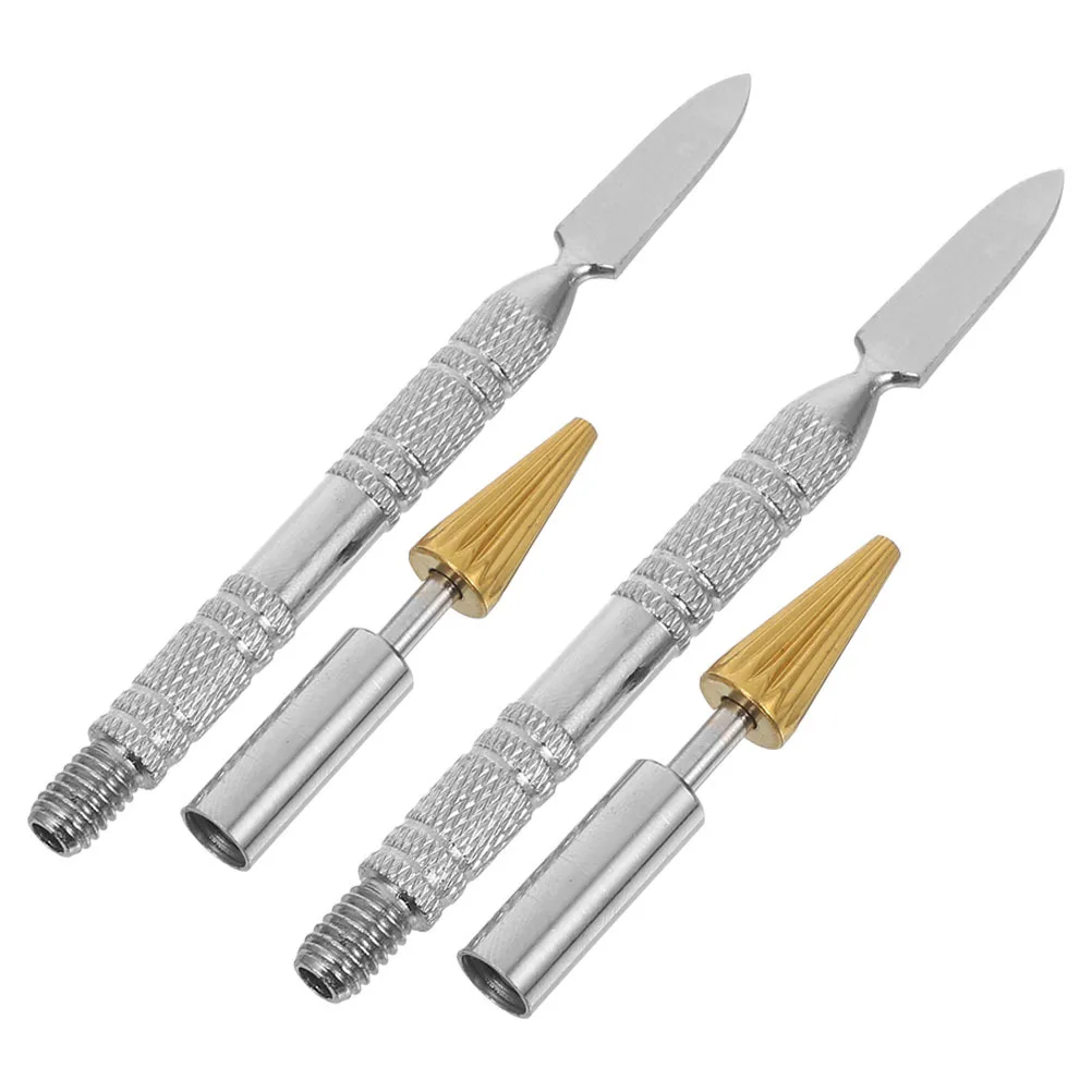 

2pcs Multifunctional Pen For Edge Paint Dye Applicator Edge Sealer Tool Writing Gluing Marking Durable Office Daily Use