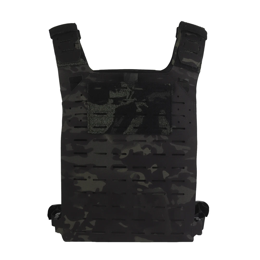 Tactical Vest Lightweight SF Tactical Plate Carrier V2, MOLLE Mounting Equipped with Emergency Rescue Handle, Waist Adjustment