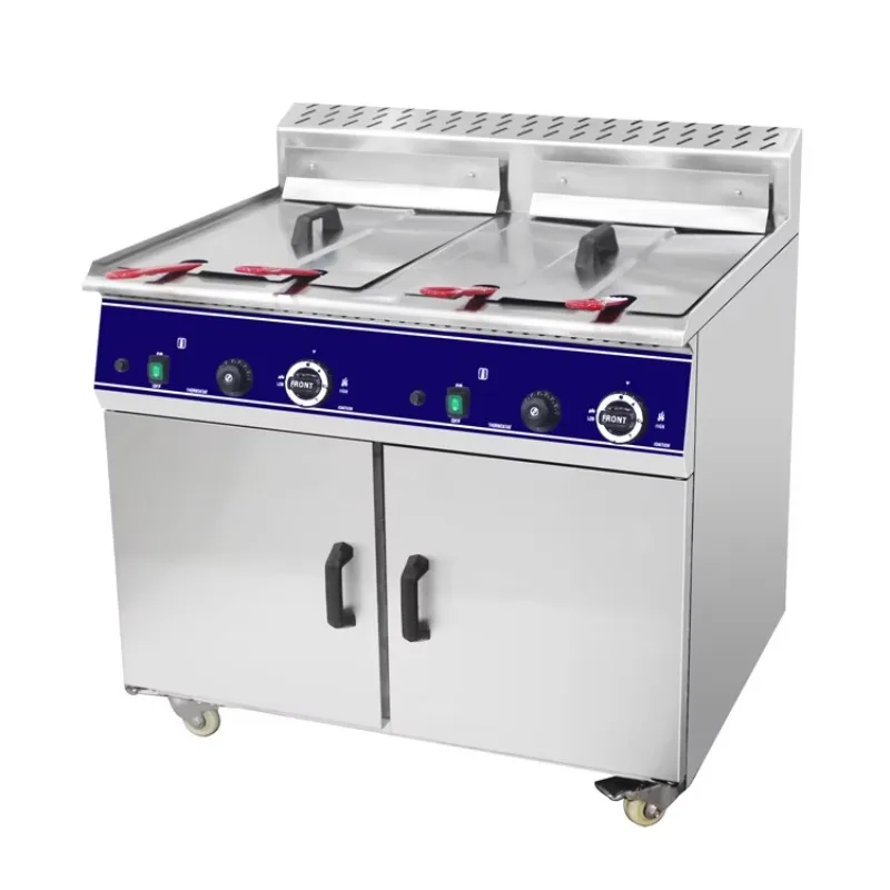 

92L 2-Tank 4-Basket Professional Industrial KFC Gas Deep Fryer Machine
