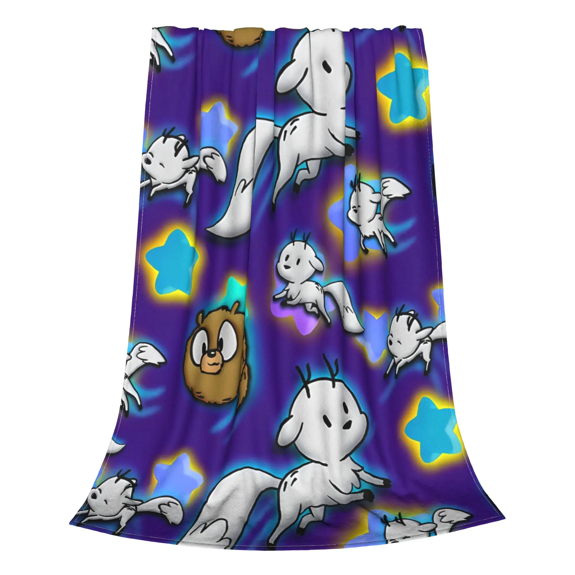 1PC Home Cutecore Dancing Deerfox Hildaa Blanket Super Cosy Plush Home Living Room Sofa Halloween