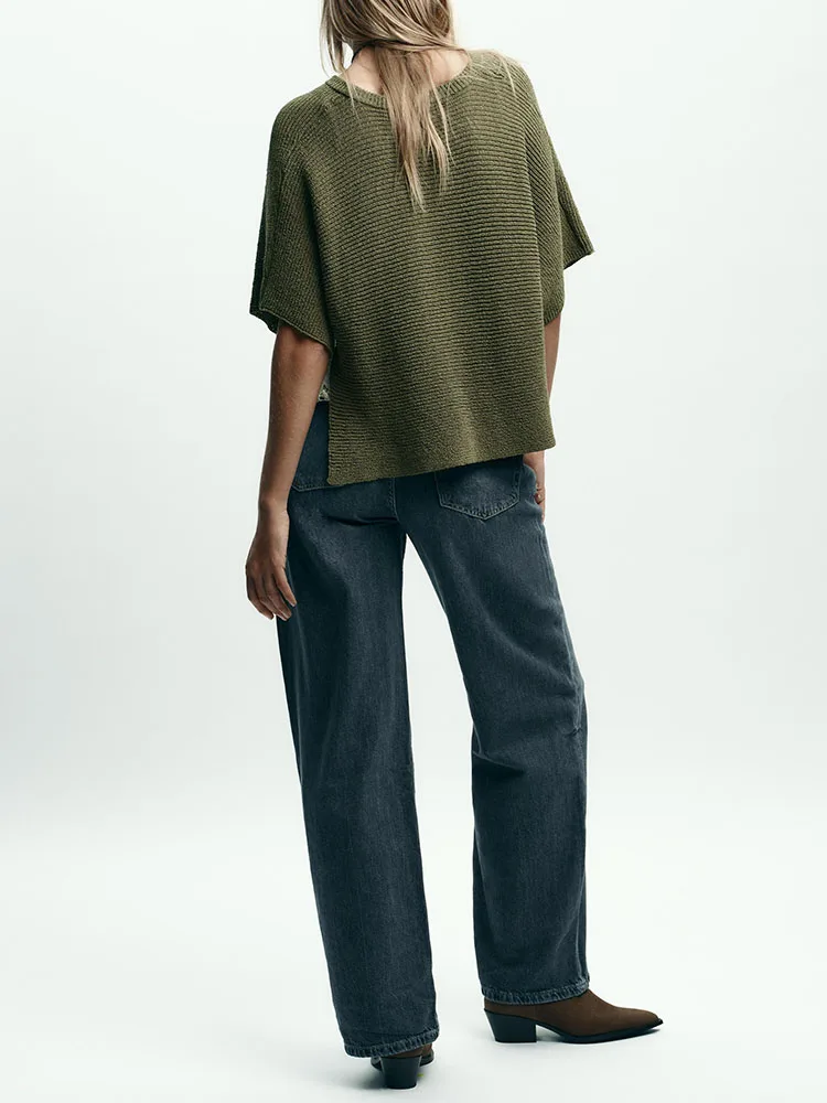 เสื้อถักไหมพรมแบบหวาน สไตล์ไหล่เดียว ดีไซน์ทันสมัย ใหม่ล่าสุดสำหรับผู้หญิง ฤดูใบไม้ร่วง ปี 2025