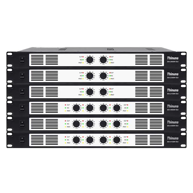 

Thinuna DA-4600H, хит продаж, 100/70 В, PA усилитель, 4 канала, 600 Вт * 4, усилитель класса D, профессиональный полный набор цифровых усилителей мощности