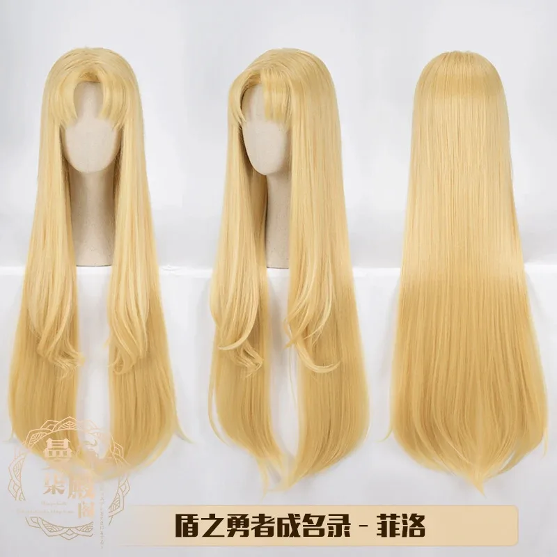 Sisi 2233 Kualitas Tinggi Anime Raphtalia Rafutaria Coklat Naofumi Iwatani Pendek Hitam Filo Panjang Pirang Kostum Cosplay Wig