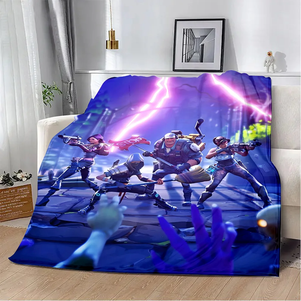 Cartoon Battle Royales Game Printed Blanket Picnic Blankets Warm Blanket Soft and Comfortable Blanket Home Travel Birthday Gift