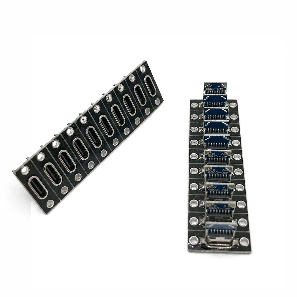 Type C Jack 2Pin 4Pin Charging Port USB3.1 Socket With Screw Plate For Fixing Plate Connector Jack Parts Mini Socket Accessories