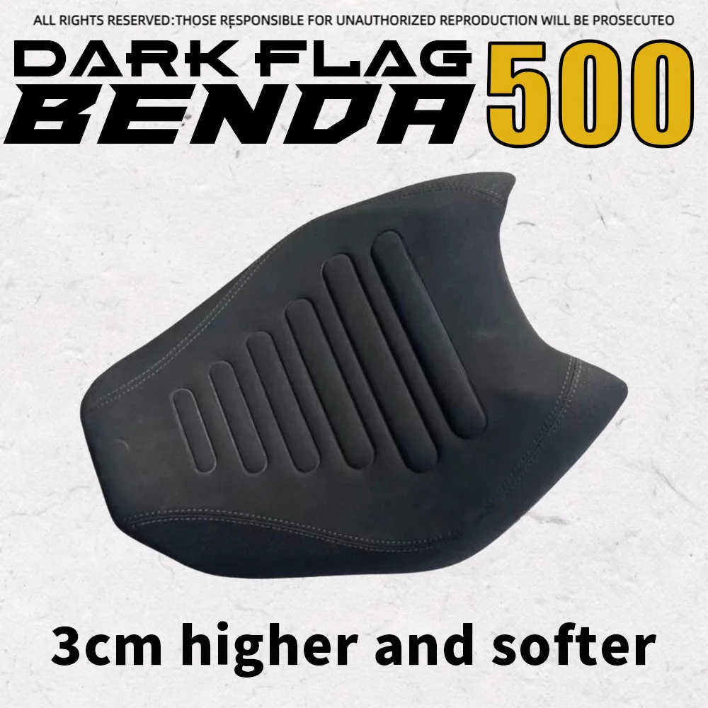 Für BENDA Dark Flag 500 Sitzkissen Original BD 500 Dark Flag erhöht und weich 3 cm vorderer und hinterer Sattel