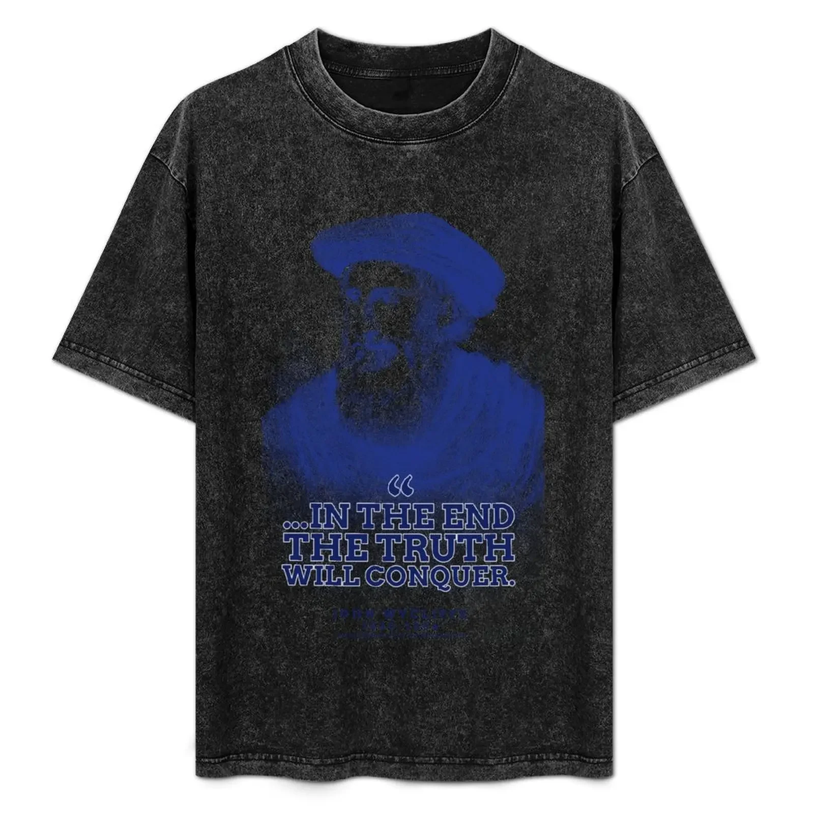 

John Wycliffe T-Shirt topping graphic t shirts Blouse plus size men clothing