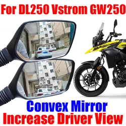 For SUZUKI DL250 Vstrom V-strom DL 250 GW250 GW 250 Accessories Convex Mirror Increase Rearview Mirrors Side Mirror View Vision