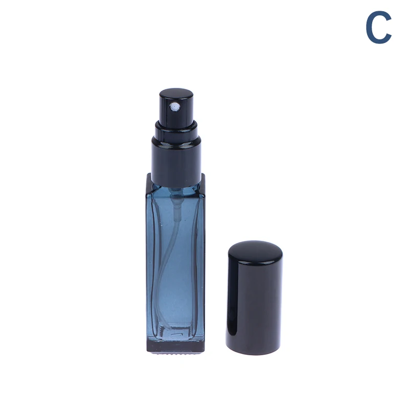 Bouteille de parfum bleu dégradé 5ml 9ml 20ml, flacon pulvérisateur de parfum, atomiseur en verre vide, bouteille cosmétique de voyage