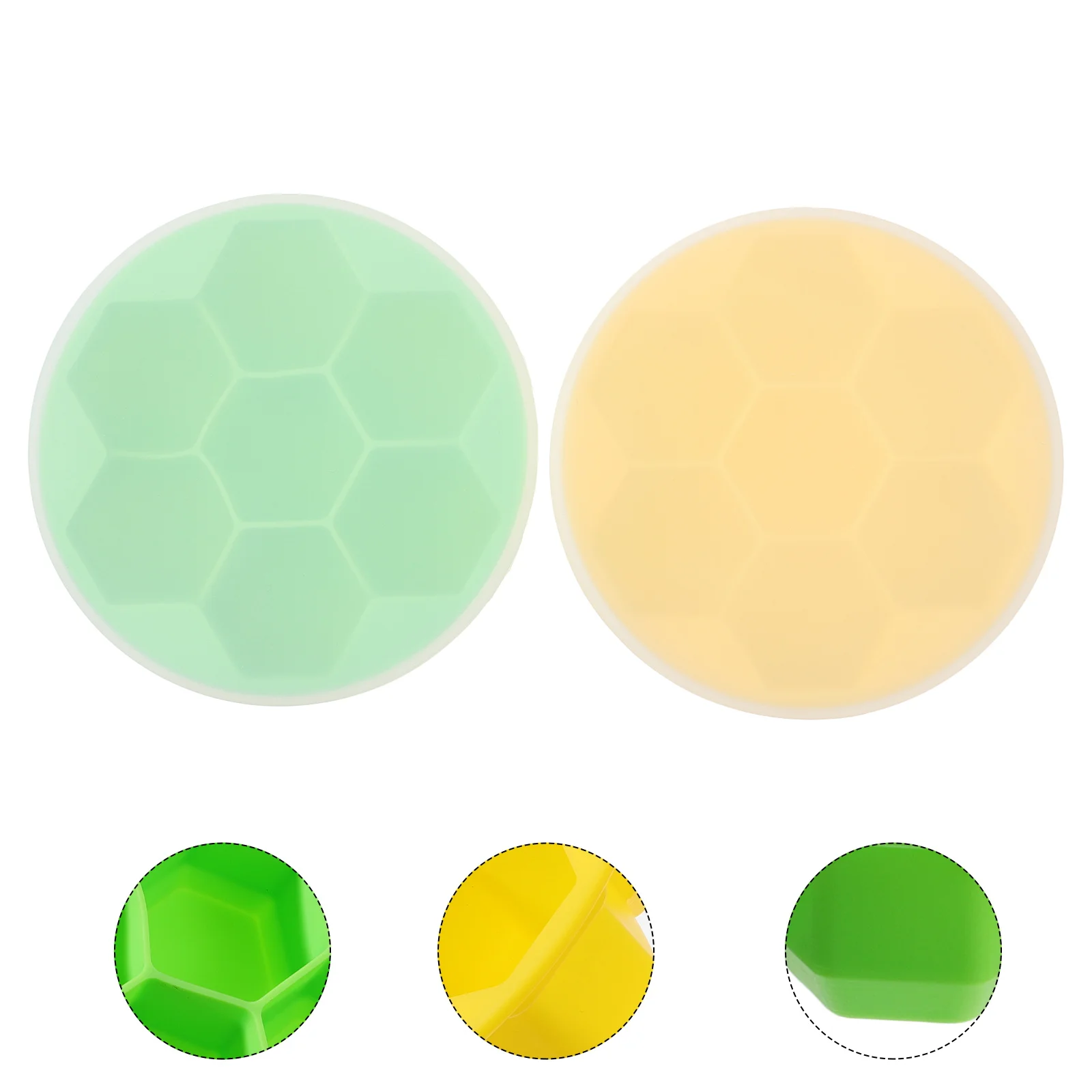 

2Pcs Honeycomb Silicone Ice Molds Creative Assorted Colors Flexible Reusable Ice Cube Makers Perfect for Drinks Bars Parties