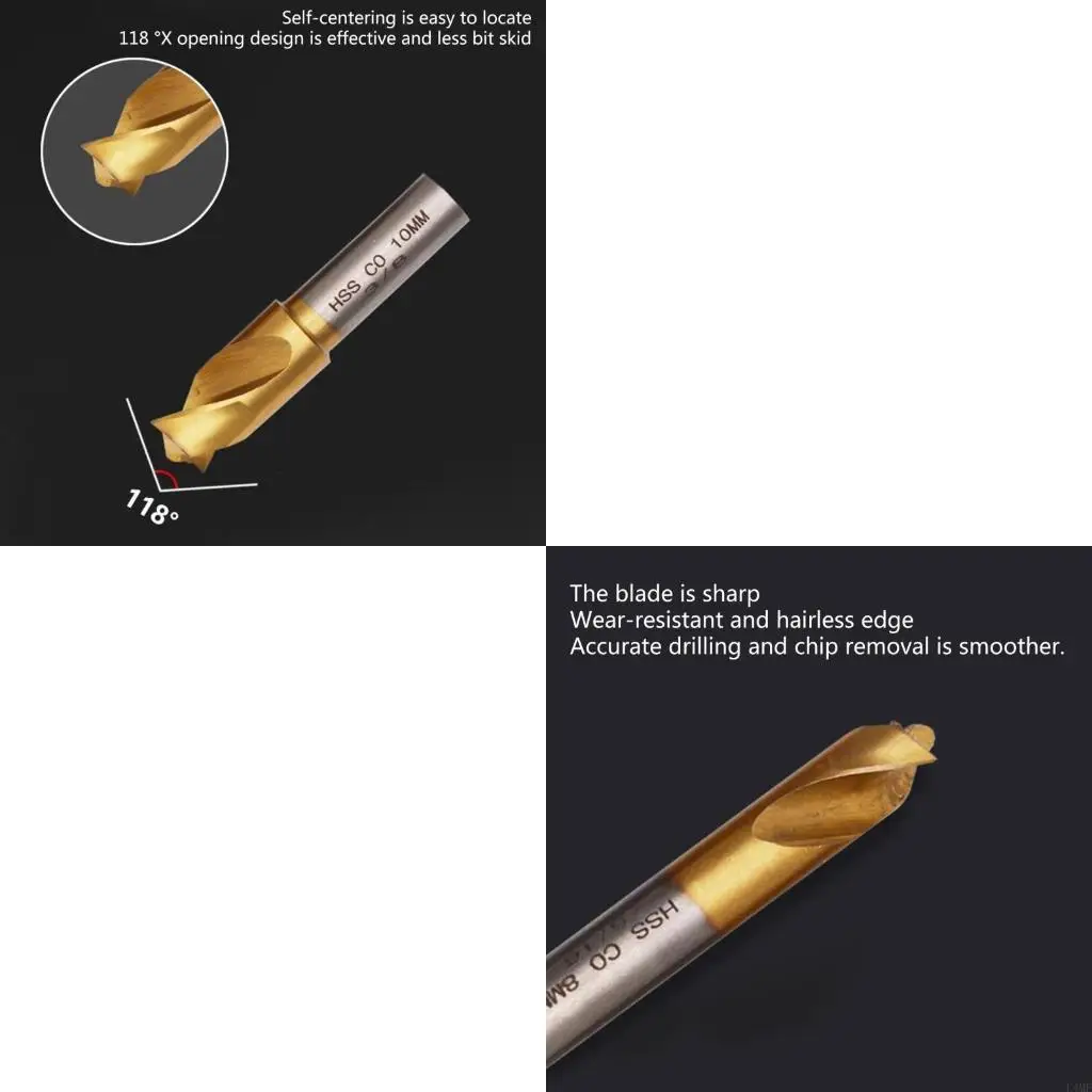 

6.5mm 8mm 10mm Cobalt Drill Bit Set Smooth Drilling Bit with Coating L4MF