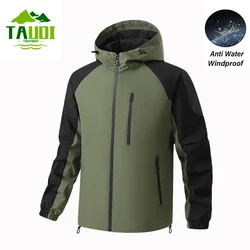 New Men Outdoor Jackets Men Spring Casual Hooded Jacket Coats Mens Autumn Waterproof Fashion Brand Windbreaker Jackets Male 3XL