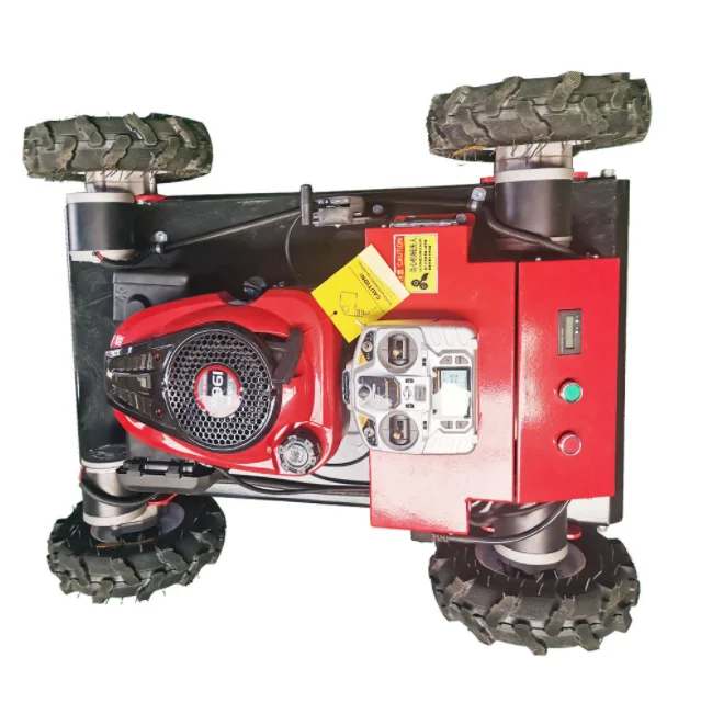 

oil and electricity Crawler remote control lawn mower