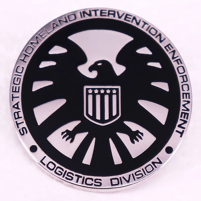 Hero comics organization eagle logo hard enamel Pin badge brooches fans gift jewelry