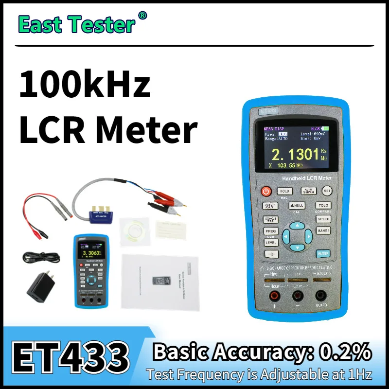 ET430 ET432 ET433 ET431 ET430B Handheld LCR High Precision Digital Bridge TFT Liquid Crystal Dissolution Resistance Met