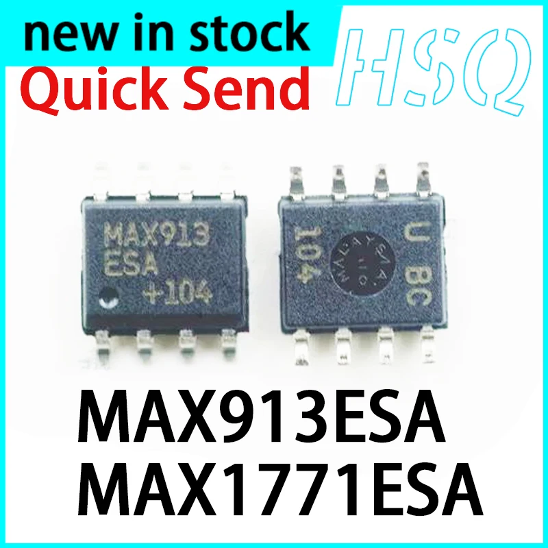 New MAX913ESA MAX913 MAX1771 MAX1771ESA SOP-8 Logic Chip Voltage Comparator Chip in Stock 1PCS