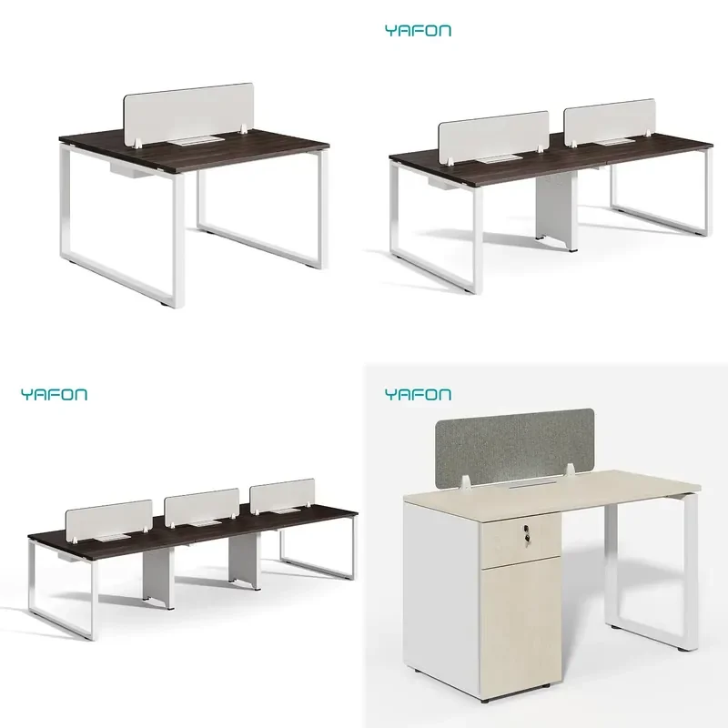 Office Furniture Factory Cheap Price Staff Computer Desk Simple Modern Working Position Workstation