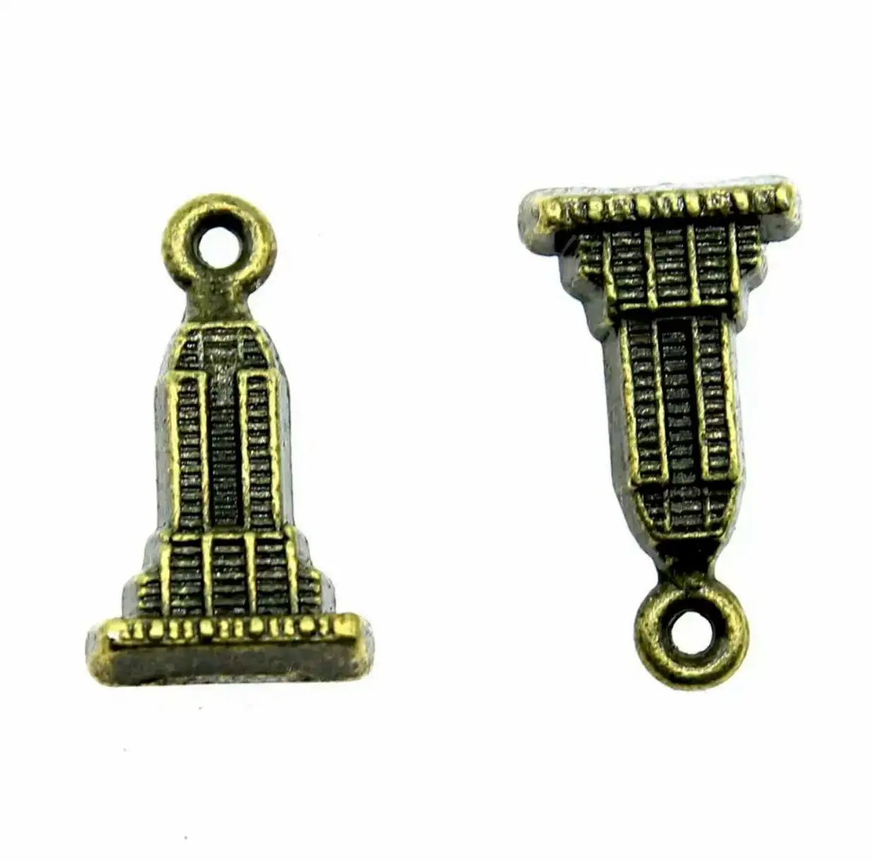 

15pcs 18*10mm Vintage building design pendants for handmade accessories Zinc alloy metal HW3578