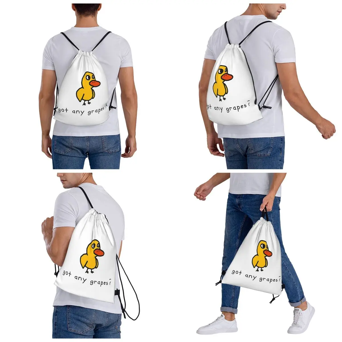 Got Any Grapes Backpacks Multi-function Drawstring Bundle Pocket Sports Bag Book Bags for Travel Students