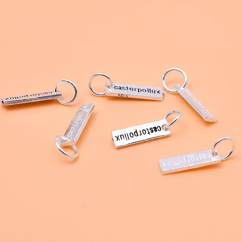 سوار قلادة الإنجليزية الأبجدية قلادة s925 فضة مجوهرات diy بها بنفسك اكسسوارات #3