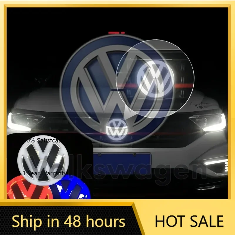 

Styling Mouldings For VW VOLKSWAGEN New 4D LED For Volkswagen VW Logo Lamp Front Label Rear Label Applies To Tiguan/Passat/Golf