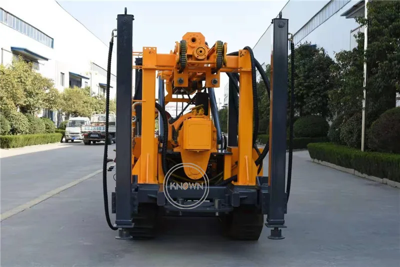 Construction Water Drilling Rig Machine Borehole Hydraulic Crawler Rock Borehole Drilling Machine DiggeFor Sale Trailer