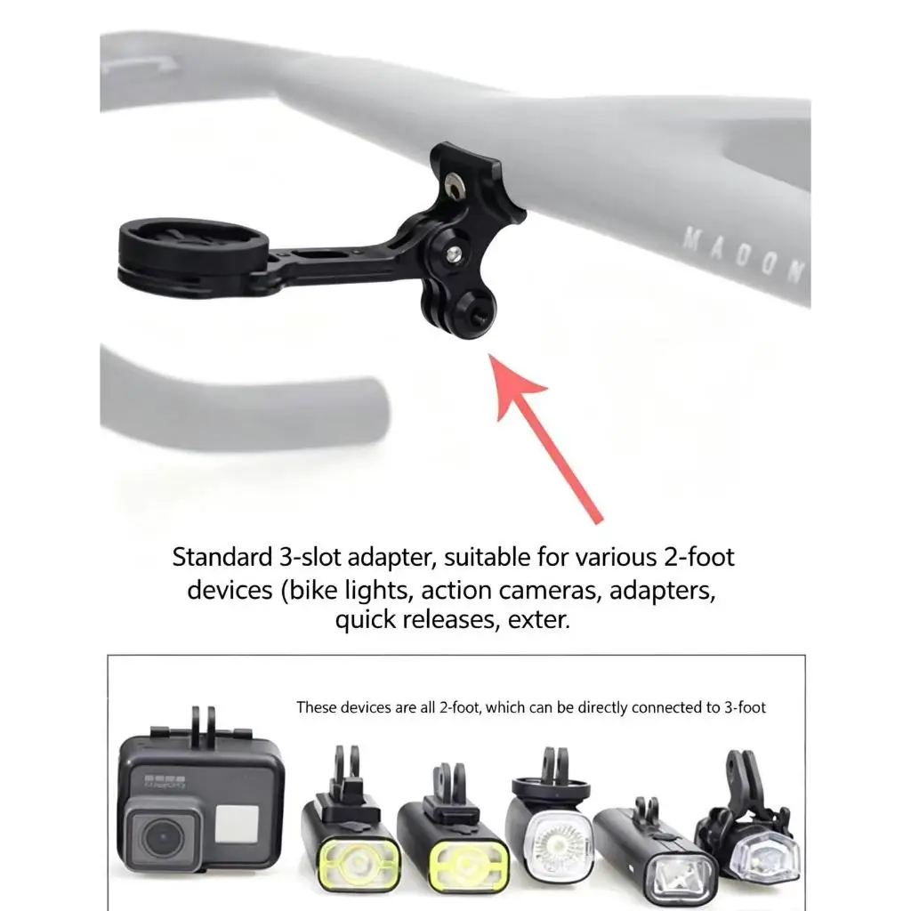 For Trek Madone Gen 7 SLR Aluminium Alloy Bicycle Computer Mount Compatible With 8th-Generation Aero RSL Integrated Handlebar