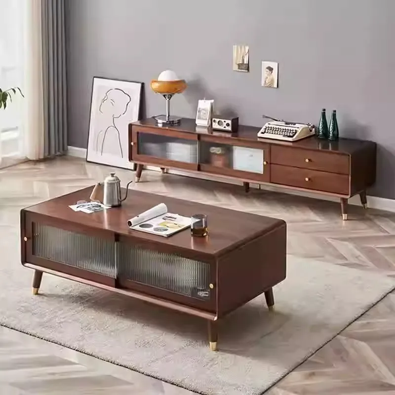 Nordic Vintage Tv Stand With Drawers Elegant Mid Century Unique Tv Stand Living Room Glass Suporte Para Tv Room Furniture