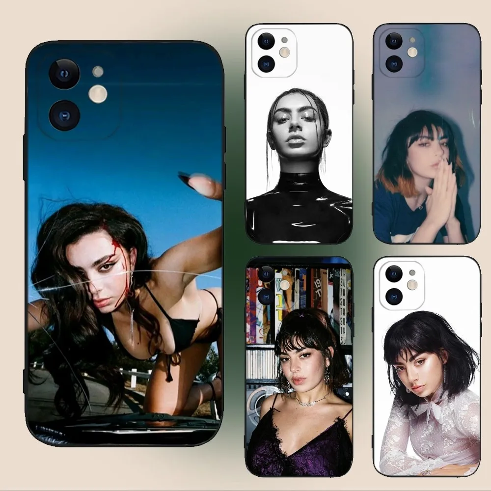 Charli XCX  Phone Case For iPhone 15,14,13,12,11,Plus,Pro Max,XS,X,XR,SE,Mini,8,7 Soft Silicone Black Cover