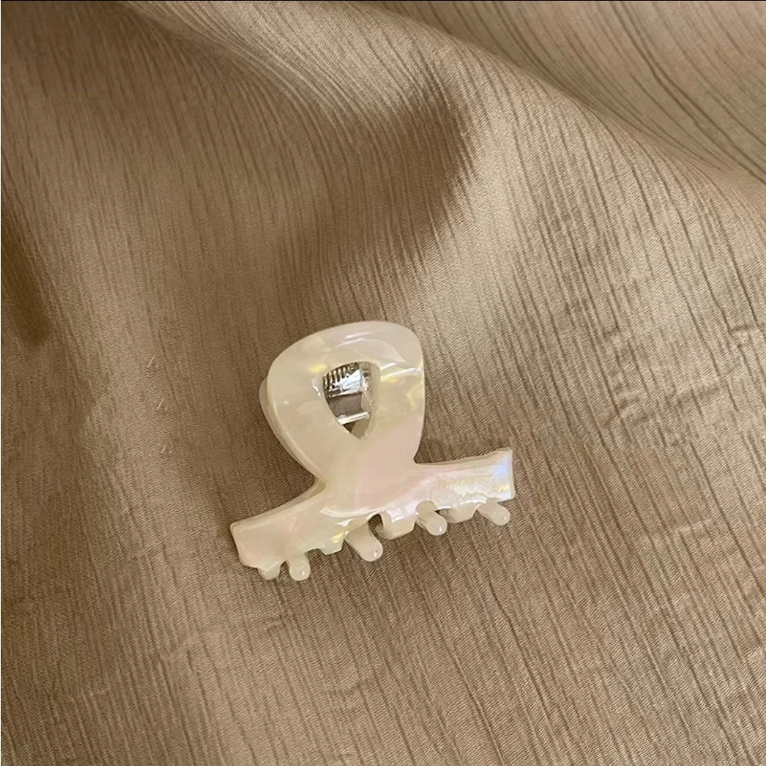 1PC Acetat Scratch Clip Kleine Halbe Krawatte Haar Clip Frauen Haar Volumen Weniger Erweiterte Gefühl Shark Clip Hinterkopf haarnadel – Detail 1