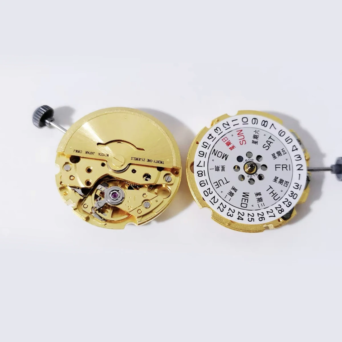 Per 8215 8205 Movimento 21 gioielli Meccanico automatico Data Doppio a 3.0 Impostazione del calendario Accessori per il movimento dell'orologio di precisione