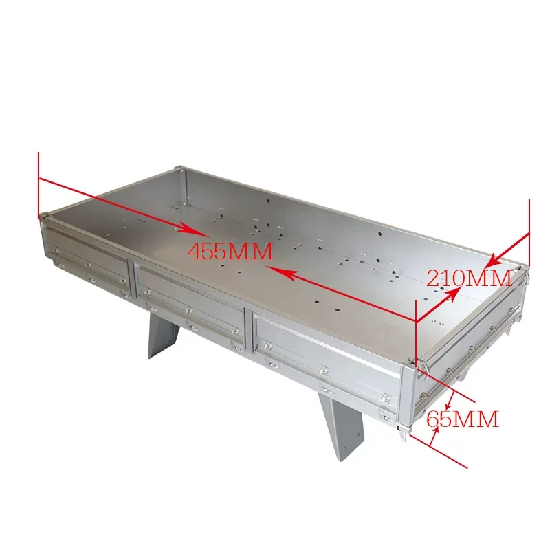 JDM-158-K 1/14 Scale Metal Cargo Box Upgrade Parts for JDModel JDM-158 Zetros RC Tractor Truck