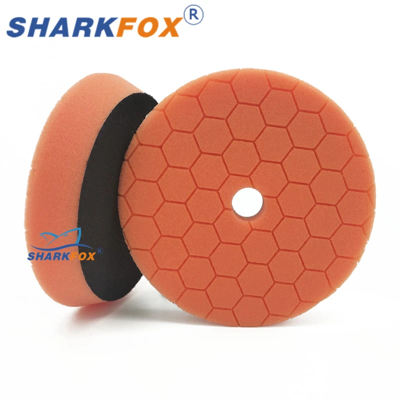 Sharkfox 5Pcs/Lot 5/6Inches Hexagon Polishing Discs Waxing Car Polishing Pad, Foam Set For Polisher Grinder Sanding Machine
