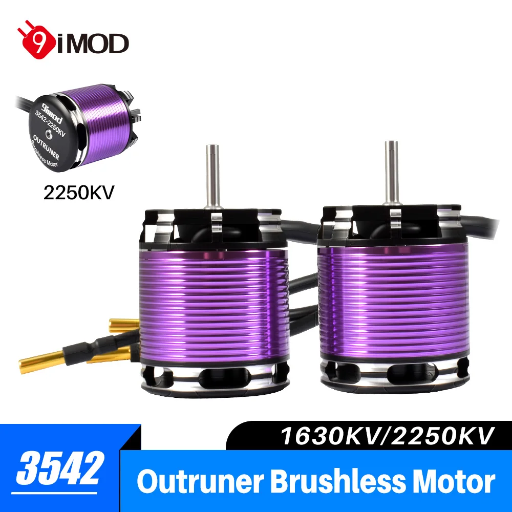 

9IMOD Brushless Motor ESC Combo 3542 Outrunner Motor 80A ESC for 1/10 1/12 RC Crawler Car