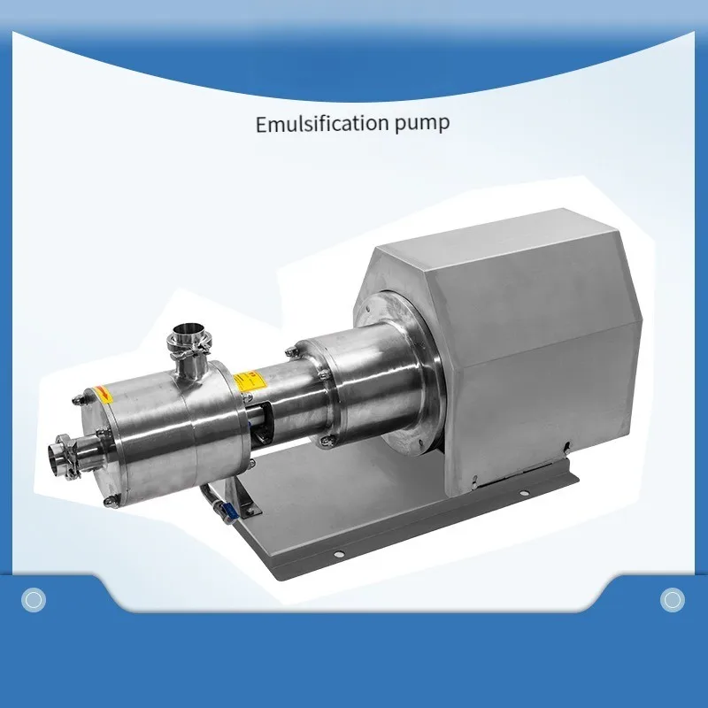 Máquina de emulsión de alta cizalla de una sola etapa, tubería Industrial, bomba de emulsión mixta de tres etapas, homogeneizador de cizalla sanitaria de grado r