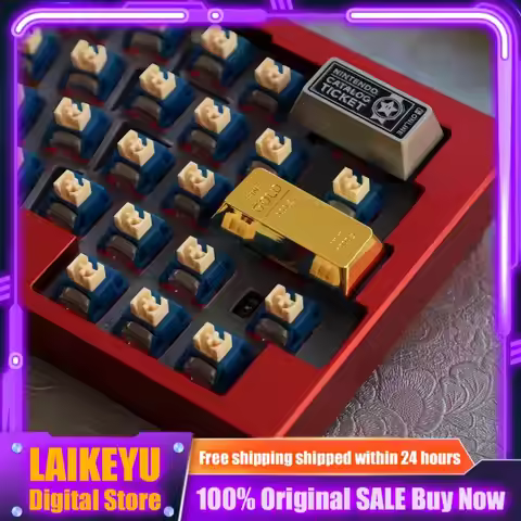 Gold Bar Theme Custom Keycaps Mechanical Keyboard Cherry Profile Zinc Alloy Keycaps Tablet Laptop Gaming Keyboard Keycaps Gift