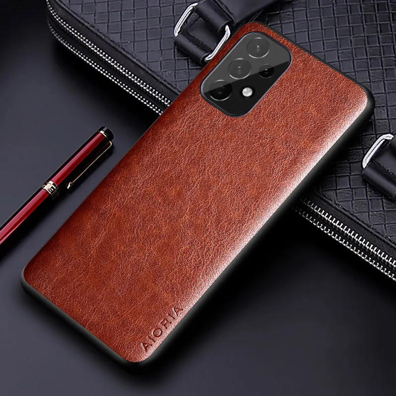 Luxury PU leather Case for Samsung galaxy A53 A73 A33 A23 A13 5G  Business solid color design phone cover for samsung a53 case