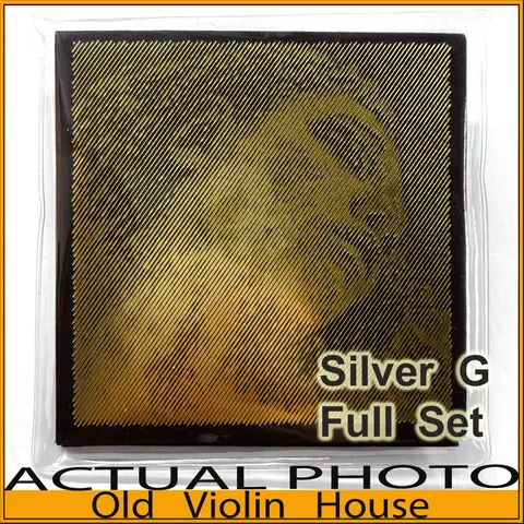 Conjunto de cordas de violino dourado autêntico Pirastro Evah Pirazzi - Silver Wound G, extremidade esférica, 4/4 fabricado na Alemanha