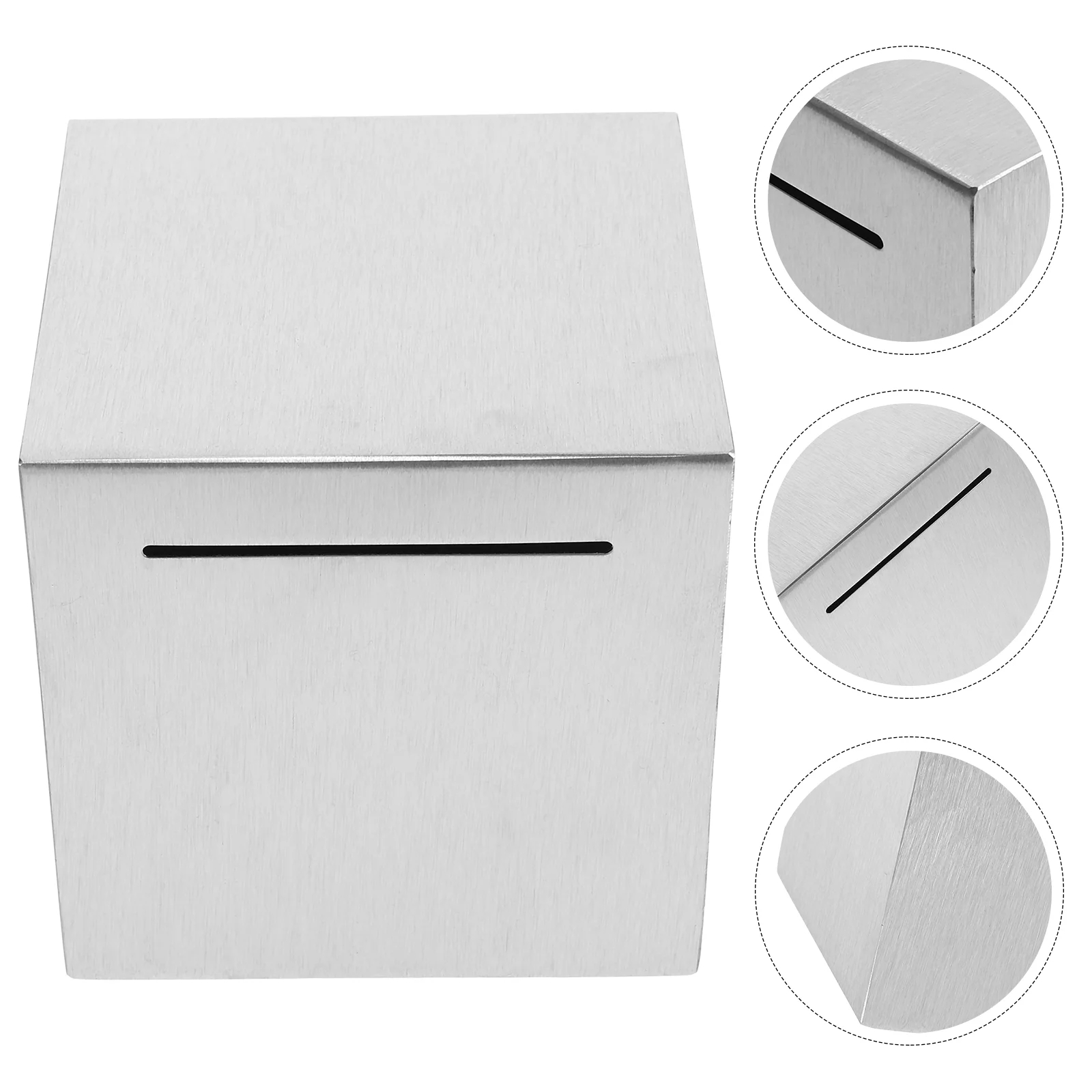 حصالة على شكل خنزير مقاس 12 سم للبالغين، صناديق آمنة من الفولاذ المقاوم للصدأ، ديكور الاستقبال النقدي