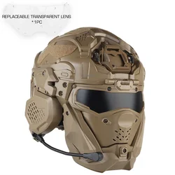 Casco táctico airsoft con auriculares y comunicación ajustable